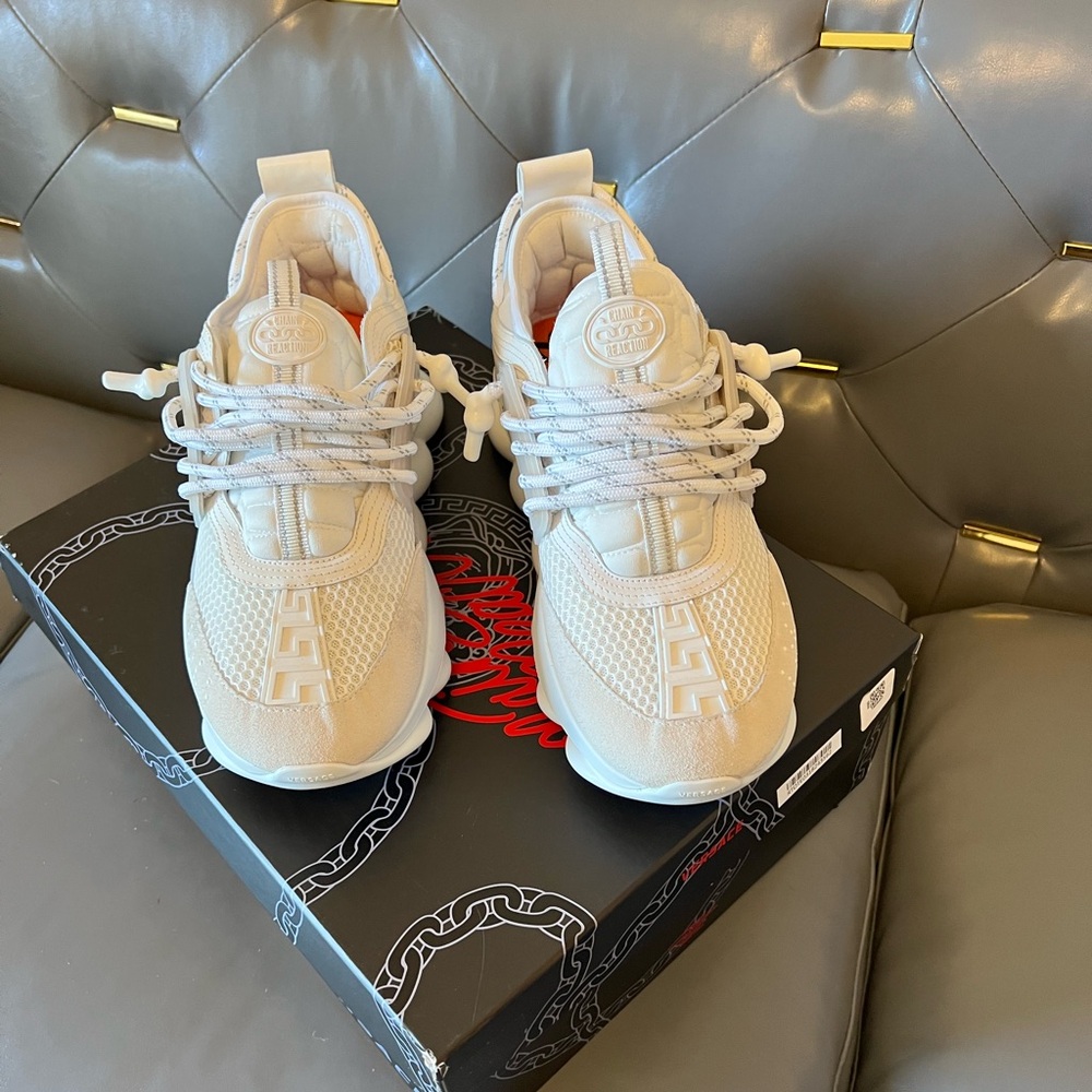 Versace Chain reaction sneakers
Womens 10